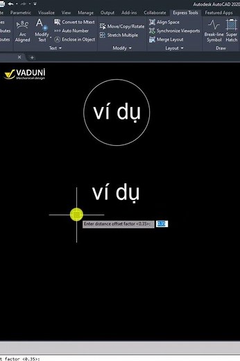 Cách tạo đường viền cho chữ trong AutoCAD