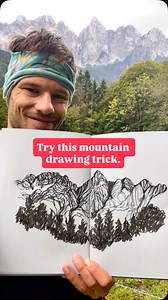 9K views · 62 reactions | I thought this drawing trick might be useful to anyone out there sketching landscapes with mountains in them  Gasper from #Linescapes | Linescapes | Facebook