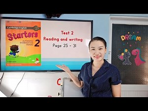 Starters 2 - Test 2 - Reading and writing