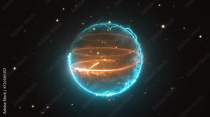 Bitcoin Energy Explosion. Finance Footage of Crypto's Graceful Exploding