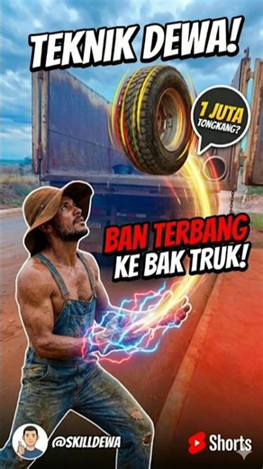 Cara Cepat Naikin Ban ke Bak Truk 😱