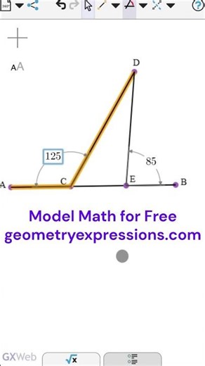 Solving an SAT Problem from Justice Shepard with GXWeb & by Hand #maths #geometry #standardizedtests