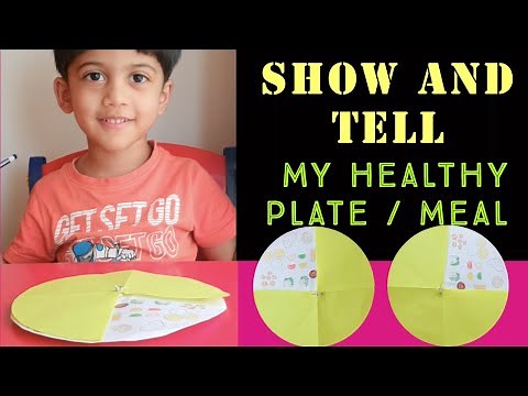 SHOW and TELL - My Healthy Plate | healthy food | Kindergarten | LKG | UKG
