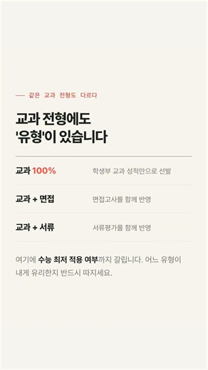 학생부교과 전형, 지원 전 체크 4
