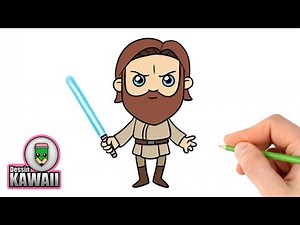 How to draw Obi-Wan Kenobi | Easy drawing