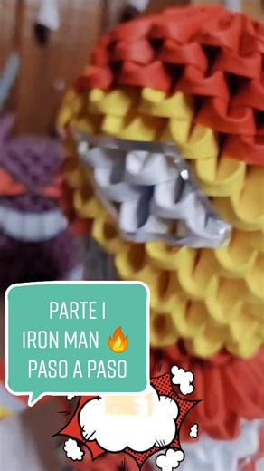 Tutorial paso a paso de origami Iron Man