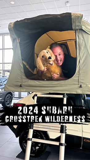 🏕️ ADVENTURE AWAITS! 🏕️ The 2024 Subaru Crosstrek Wilderness is built to take you off the beaten path with its rugged All-Wheel Drive, Heated Seats, and 182HP engine—ready for any journey, whether it’s the daily commute or a weekend escape! 🚙🌲 Looking for the ultimate camping experience? Pair your adventure with the Thule Rooftop Tent! 🏔️ Featuring panoramic skylights, a dual-layer foam mattress, and space for up to 3 people, this tent transforms your vehicle into a home away from home. 🌌✨