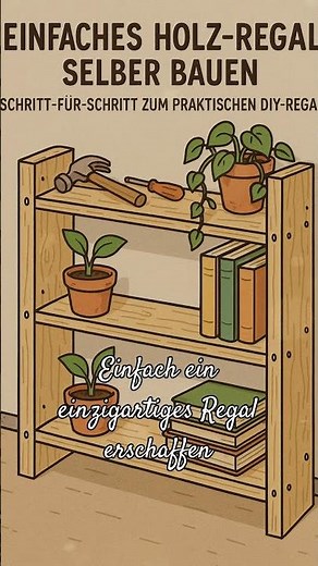 Build your own wooden shelf #craftstips #diy #doityourself