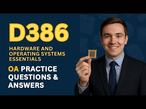 Pass WGU D386 OA – Real-Style Questions with Detailed Answer Explanations