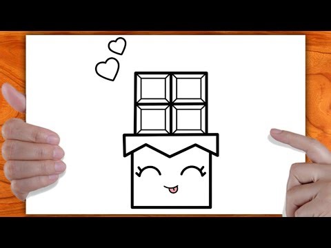 Dessin facile | apprendre à dessiner un Chocolat kawaii | Dessin kawaii | Dessins facile a faire