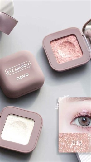 NOVO Glitter Eyeshadow – Kilap Cantik & Lembut di Kelopak Mata ✨👁️#lintangkirananurhayati#fypシ゚viral