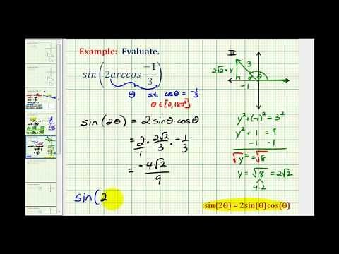 Ex: Evaluate a Trigonometric Expression Containing an Inverse Trig Function - Double Angle