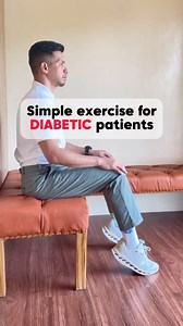 Simple Exercise For Diabetic Patient. Can Burn up to 52% of Blood Sugar! 🩸❤️ #diabetes #diabetesawareness | Physical Therapy Session