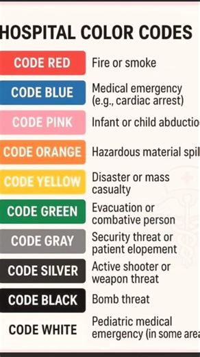 Hospital Emergency Codes Explained| Code Red, Blue, Yellow & More #HospitalEmergency #EmergencyCodes