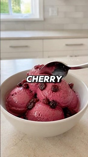 Healthy Black Cherry Ice Cream?! 🍒🍦 Creamy & Easy!