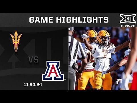 #16 Arizona State vs. Arizona Game Highlights | 2024 Big 12 Football