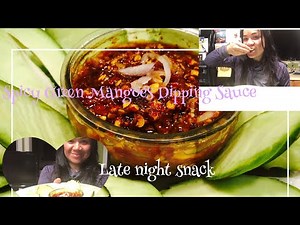 Lao Food: How I Make Simple Spicy Green Mangoes Dipping Sauce