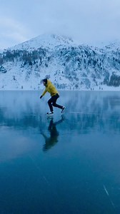 Gliding into a new week like superman 🦸‍♂️⛸️❄️ 🔎- Cyclone Rescue Jacket 2.0 Men Olive Oil 🔎- Cyclone Rescue Trousers Men Black #natureisourplayground #rvrc #iceskating #switzerland #wintergear #allroundgear @federico.sette | RevolutionRace