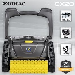 Zodiac CX20 Robotic Pool Cleaner w/ 100 Micron Filter for Fine Dust. Floor, Wall, Waterline