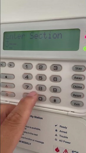 DSC pc1832 setting the timer test transmission time