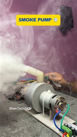 How To Make Smoke Pump 💨 | 12V 550 Motor DIY Smoke Machine | Shan Tech SKB #shorts #diy