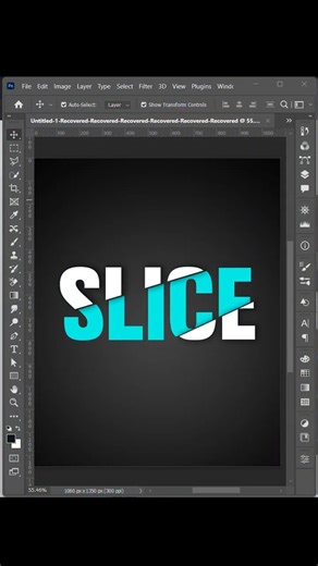 Adobe Photoshop 2026✨ | Slice effect in Photoshop step by step ✨