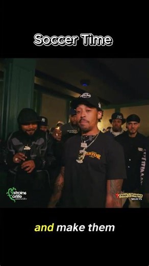 Cory Gunz Turns This Freestyle Bar Into A Viral Moment ⚽😮‍💨 #corygunz #1traincypher #stylesp