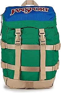 JanSport Mini Skip Pack – Compact Backpack with Main Compartment, Side Water Bottle Pocket, and Zippered Accessory Pocket, Jelly Kelly