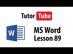 Mind Luster - Learn MS Word Tutorial Lesson 89 Inserting Footnotes