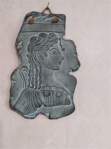 Ancient Greek Wall Relief, Cretan Minoan Female Ceramic Figurine Wall Art Knossos Crete - Etsy
