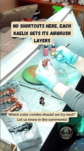 Layering Fire: Airbrushing Red on Kaelix the Dragon 🔥🐉