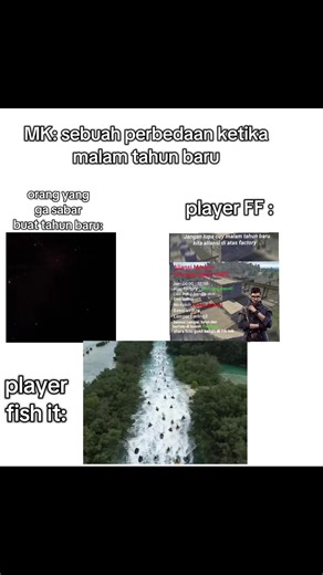 Perbedaan Malam Tahun Baru dalam Fish It dan FF