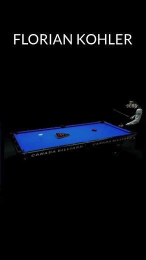 Florian Kohler from 25 Sickest Pool Trick Shots! #billiards #trickshots #pool #8ball #spin #tricks