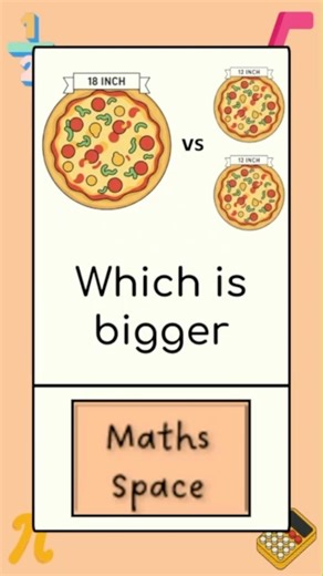 18 inch pizza vs two 12 inch pizzas