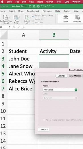 Simplify data entry with Excel drop-down lists