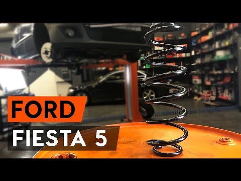 How to change rear springs on FORD FIESTA V JH, JD [TUTORIAL AUTODOC]