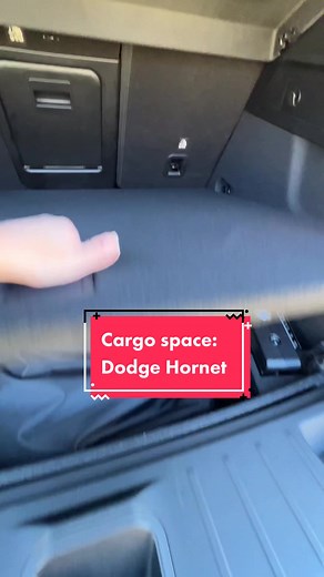 Cargo space in the @dodge Hornet … R/T vs GT. #cardujour #dodge #dodgehornet #cartok