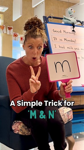 You MUST do this TRICK for M and N We sing this song to help us with proper letter formation for our tricky M and N’s 💛 Whenever a M or N is written in my classroom this song is sung and my heart is so full because connecting learning to songs really does work! . . . Keeping literacy real simple and catchy 🎶 . . . . . . . #literacyandlindsay #toddler #montessoriathome #trend #learn #homeschooling #english #words #read #learn #teachersday #mom #moment #kids #momlife #classroom #toddler #new #m 