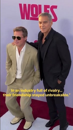 “Brad Pitt & George Clooney’s Unbreakable Hollywood Brotherhood”👬#bradpitt #georgeclooney #friends