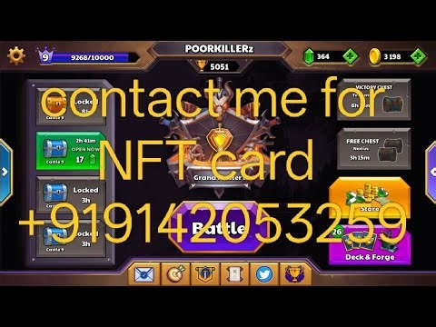 Castle crush starting from 0 to 6000 trophy with NFT card