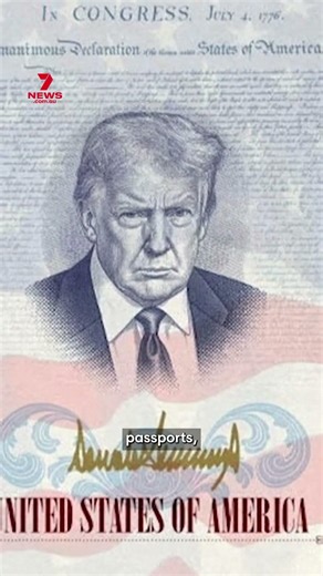 Donald Trump's portrait set to appear on new US passports