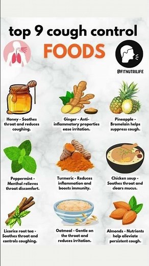 Top 9 Foods That Stop Cough Naturally 🤧🍯 | Home Remedies for Fast Relief #healthylifestyle