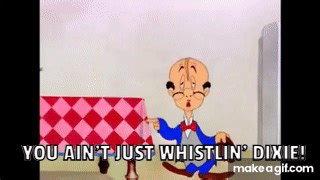 Daffy Duck - You Ain't Just Whistlin' Dixie - CLASSIC Daffy Duck (The Wise Quacking Duck (1943)) on Make a GIF