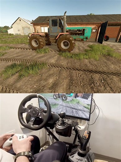 HTZ T150K Redfield map Steering Wheel Thrustmaster Farmstick #dkgc #fs25 #farming #agriculture #farm