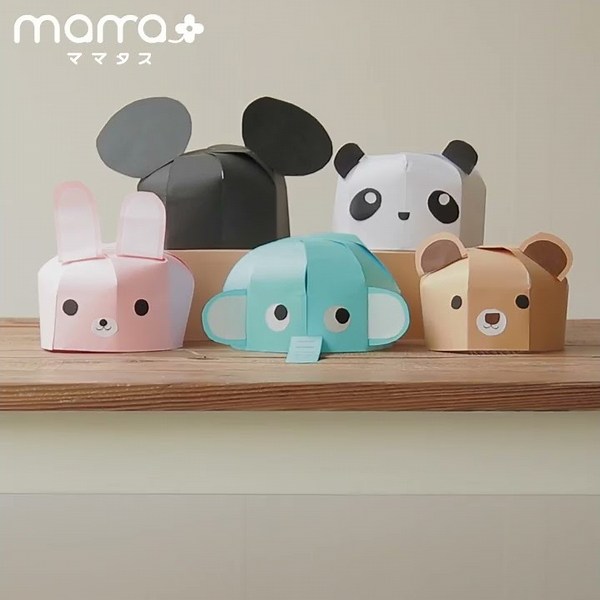 好きな動物を作ろう 画用紙１枚で！簡単アニマル帽子
