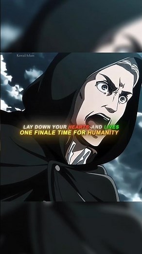 Erwin Smith’s Most Powerful Speech (English Dub) 🔥 | AOT #animeshorts #anime