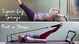 Supine Leg Springs vs Feet in Straps | Pilates Exercise Comparison