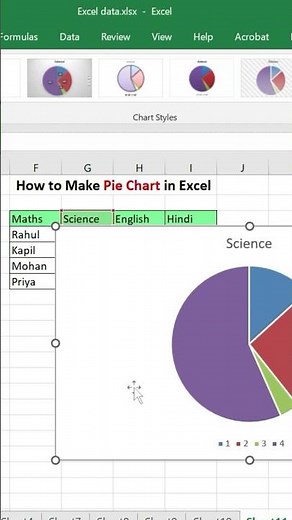 Create a Pie Chart in Excel in 30 Seconds 🥧