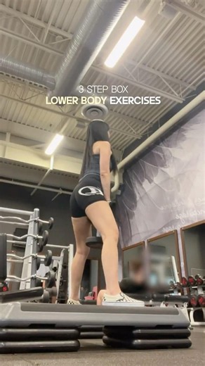 3 Step Box Lower Body Exercises 🍑 | Leg Day Workout for Glutes & Quads 스텝박스 활용 하체 운동 3가지