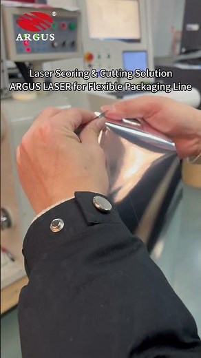 laser scoring & cutting solution | ARGUS LASER for flexible packaging line